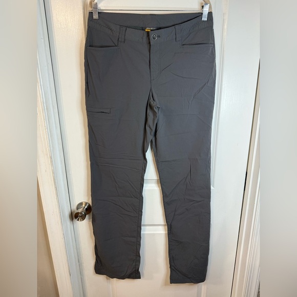 Eddie Bauer Women’s Dark Gray Convertible Hiking Pants - Size T8 - Picture 1 of 9